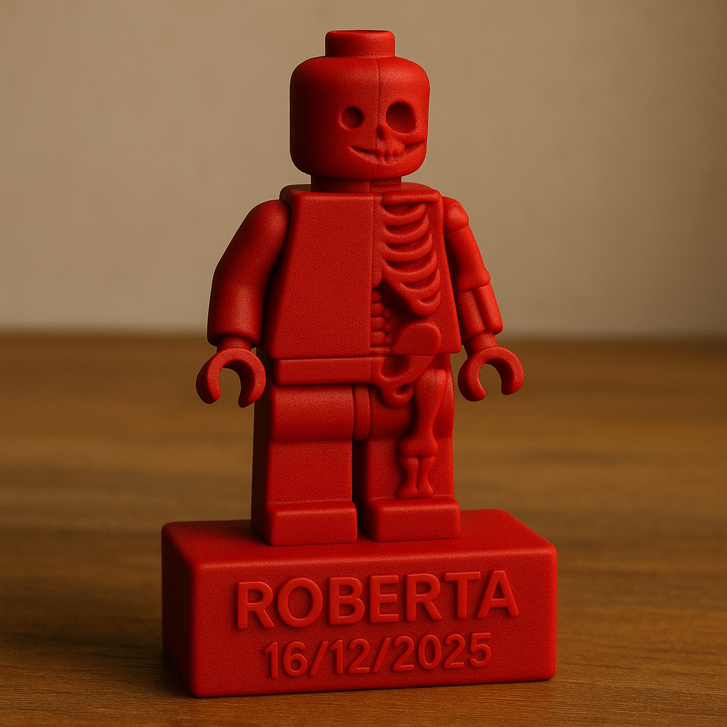 Bomboniera laurea 3D - Omino Scheletro Doppia Faccia