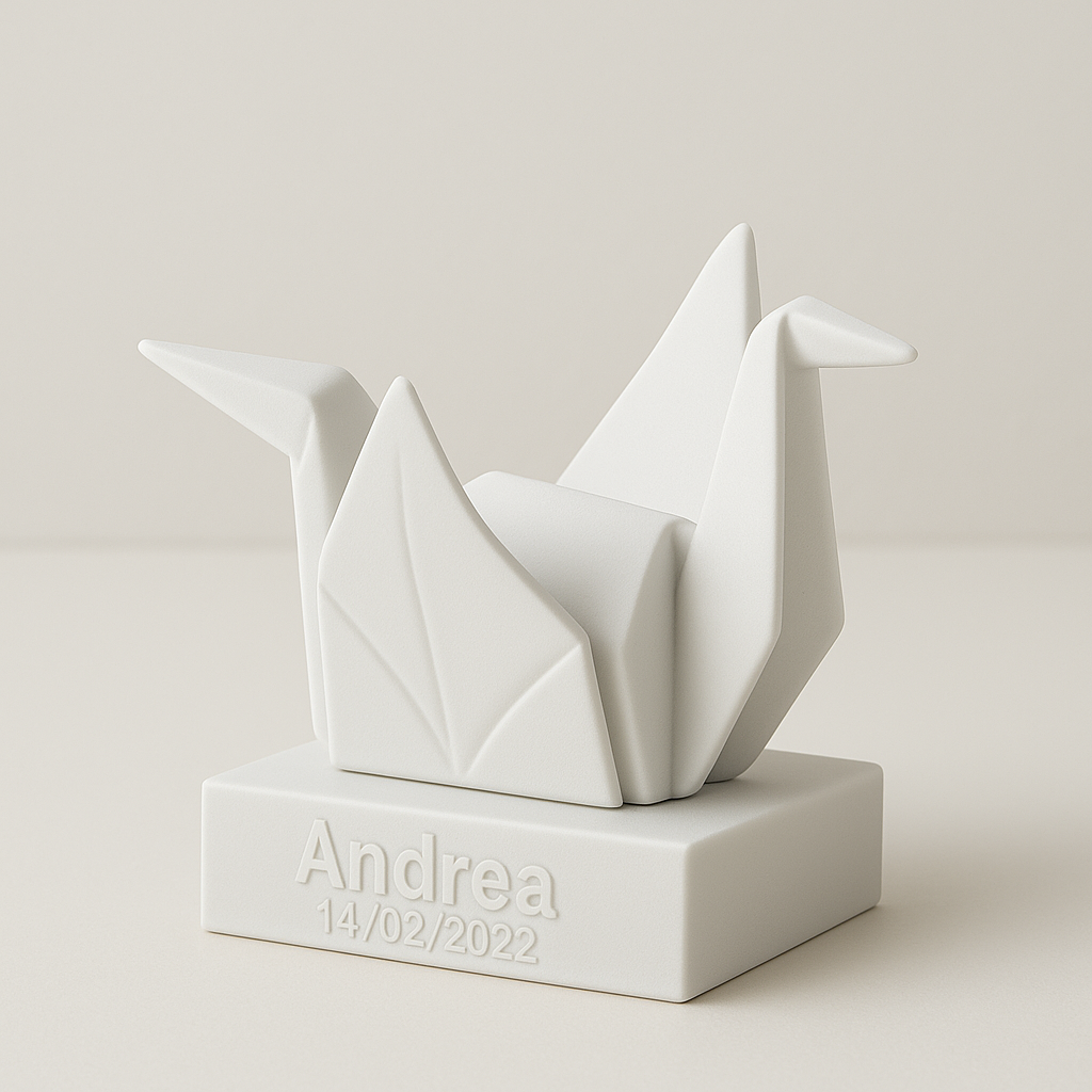 Bomboniera laurea 3D - Origami Uccello 